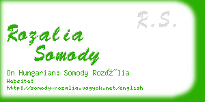 rozalia somody business card